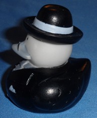 O.T.C. 1920's Man Black Hat right Side