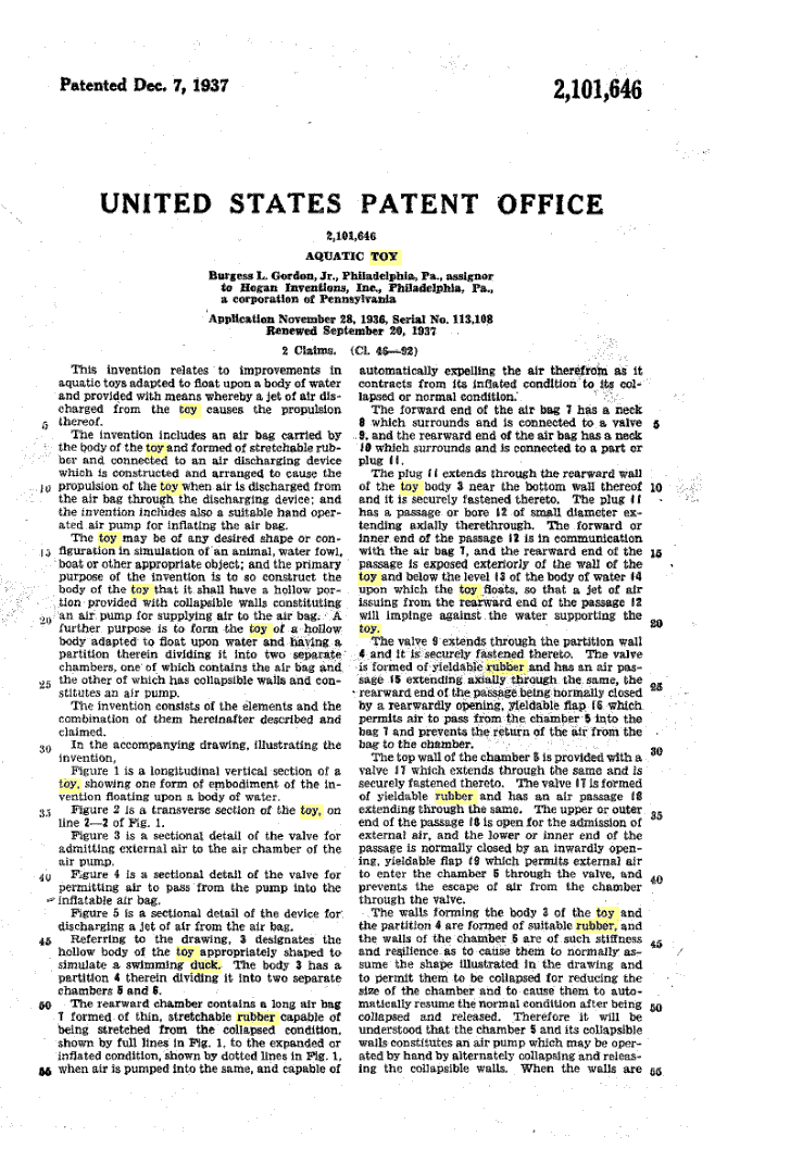 1937 Patent
